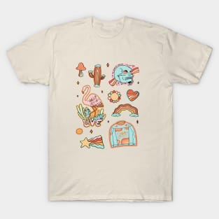 Rainbow Sticker Sheet T-Shirt